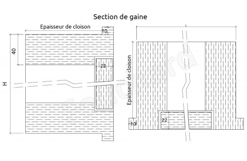 FOUCHARD - Façade de gaine technique